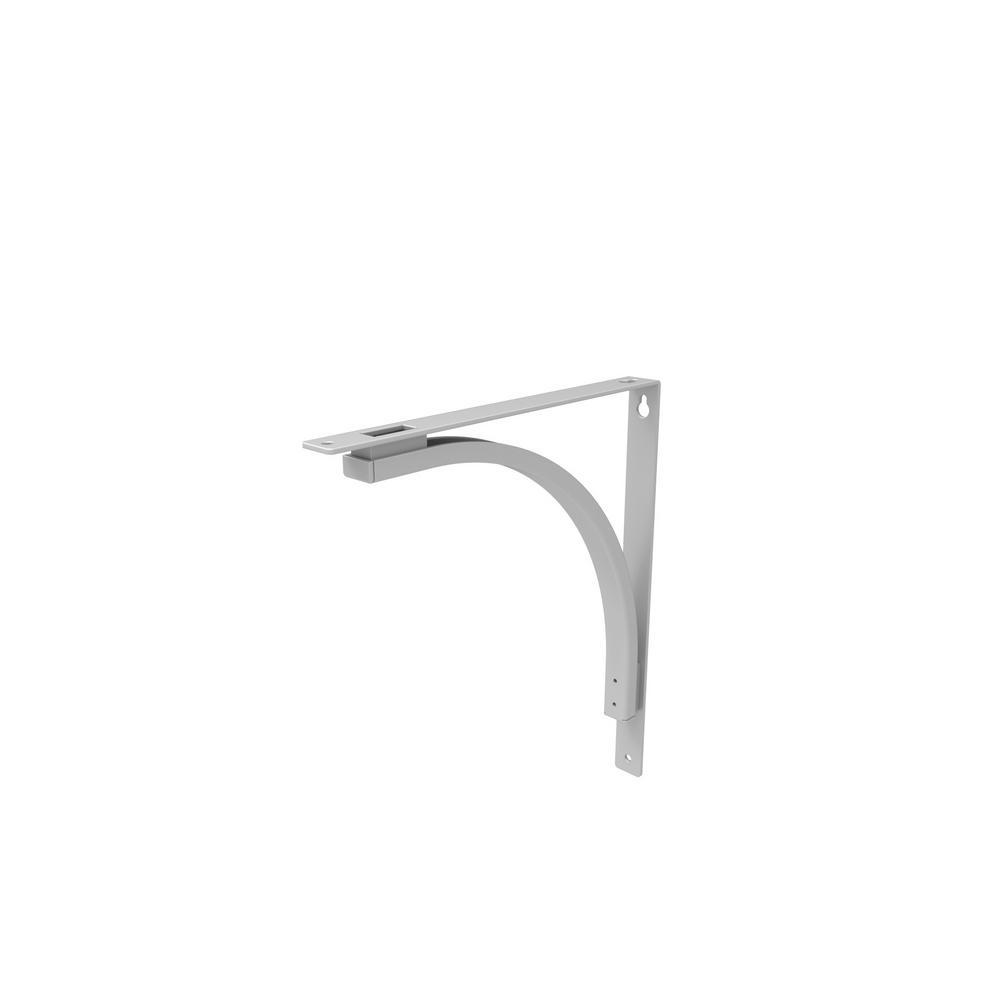 Closetmaid 11 In X 12 5 Universal Shelf Bracket Satin Nickel Universal Shelf Bracket In Satin Nickel