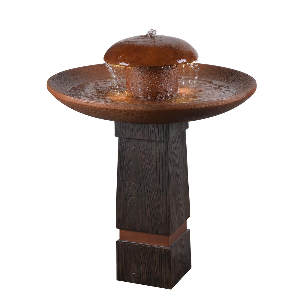 Fountains Outdoor Decor The Home Depot Oswego Resin Floor Fountain