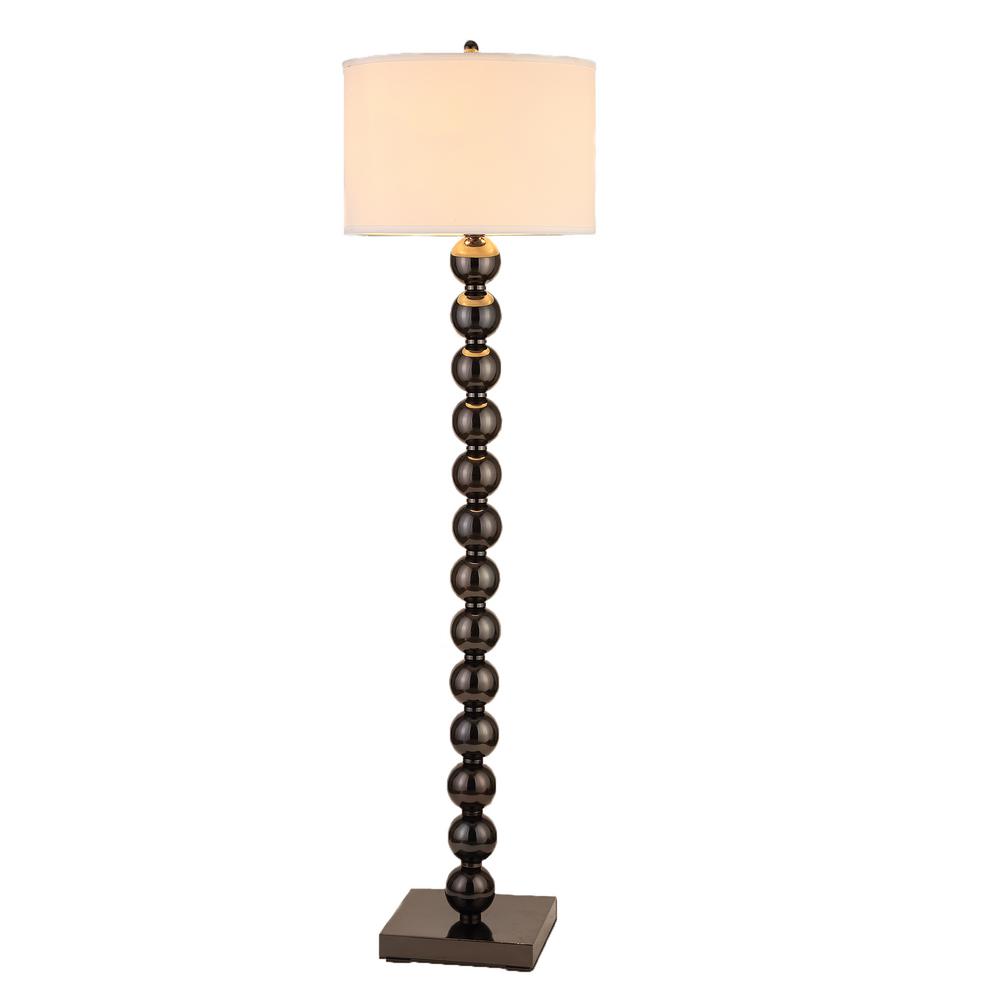 Artiva 61 In Jet Black Cosimo Steel Ball Led Floor Lamp With Dimmer Jet Black Cosimo Steel Ball Led Floor Lamp With Dimmer