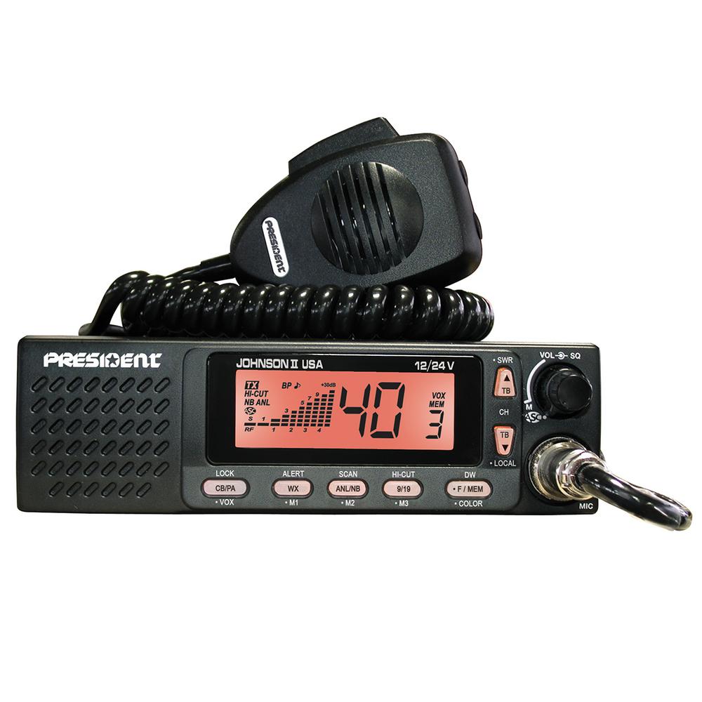 CB 12Volt/24Volt Radio with 3Color LCD and Weather Channels