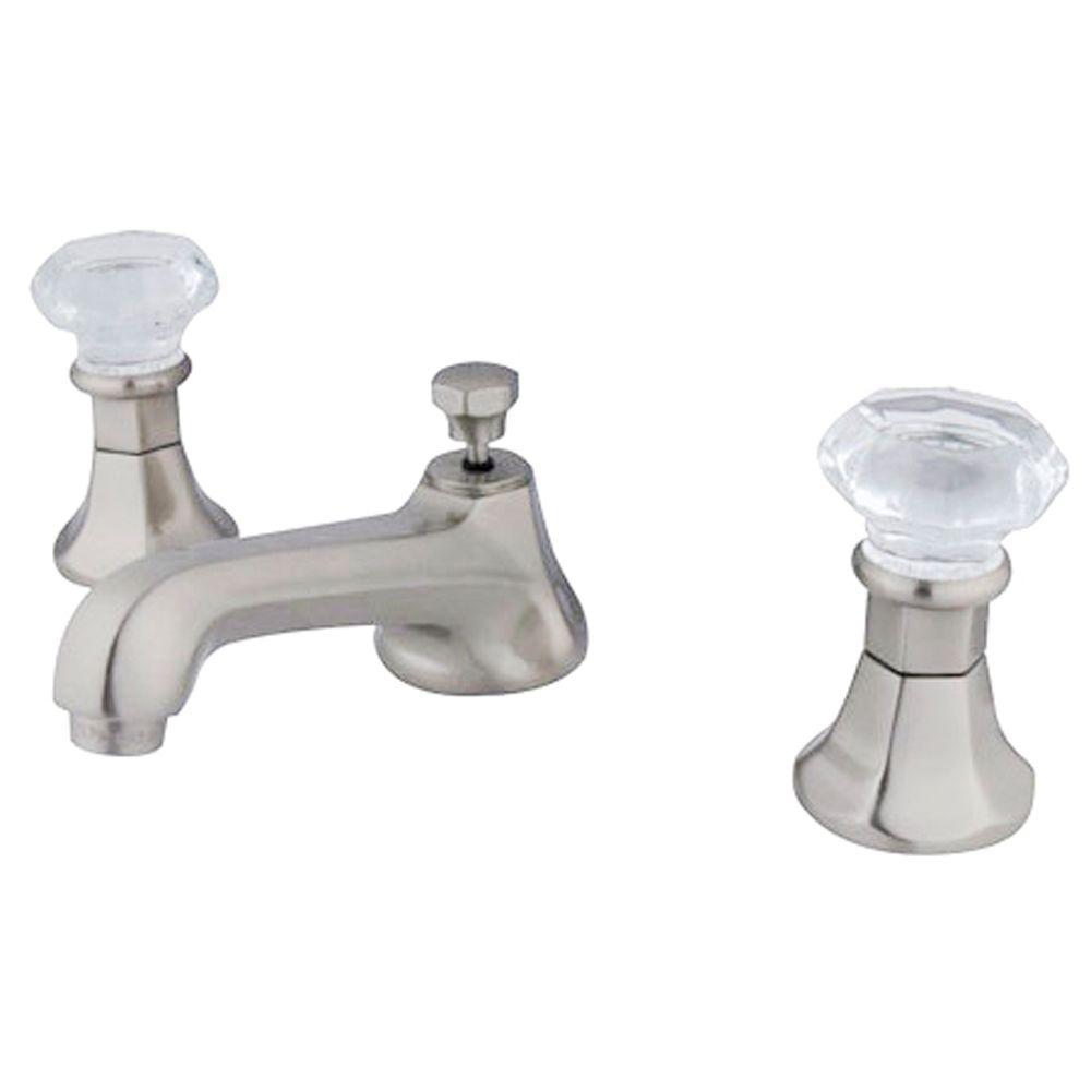 Kingston Brass Crystal 8 in. Widespread 2Handle MidArc Bathroom