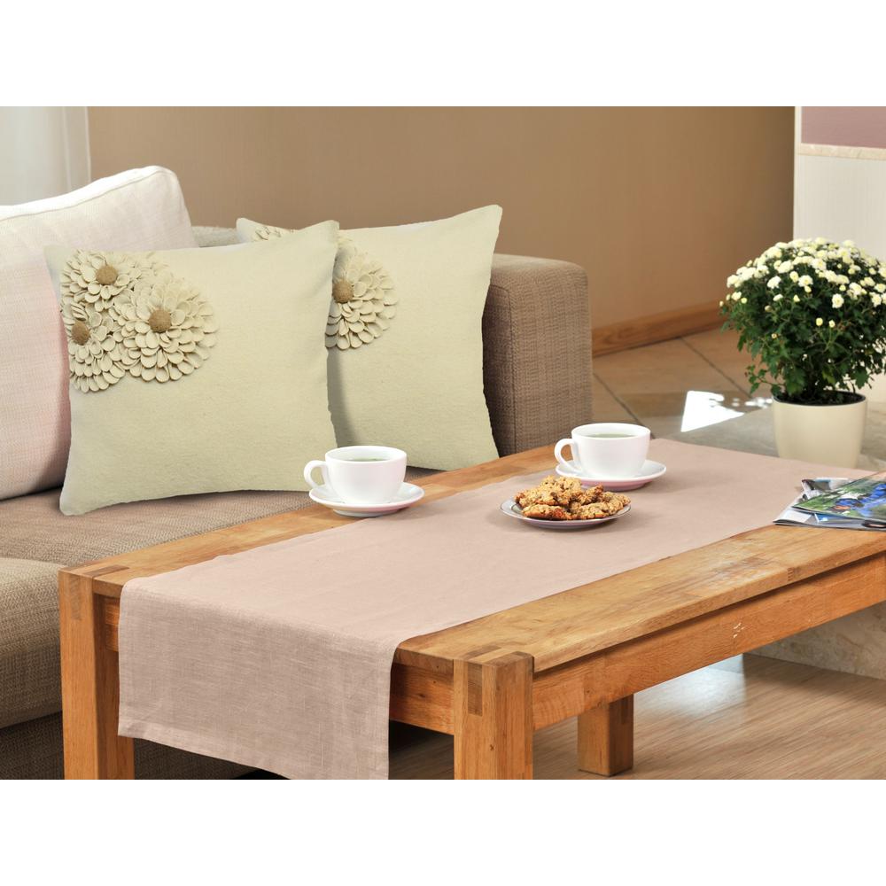 Woolen Felt Floral Standard Throw Pillow Rcc 584 The Home Depot