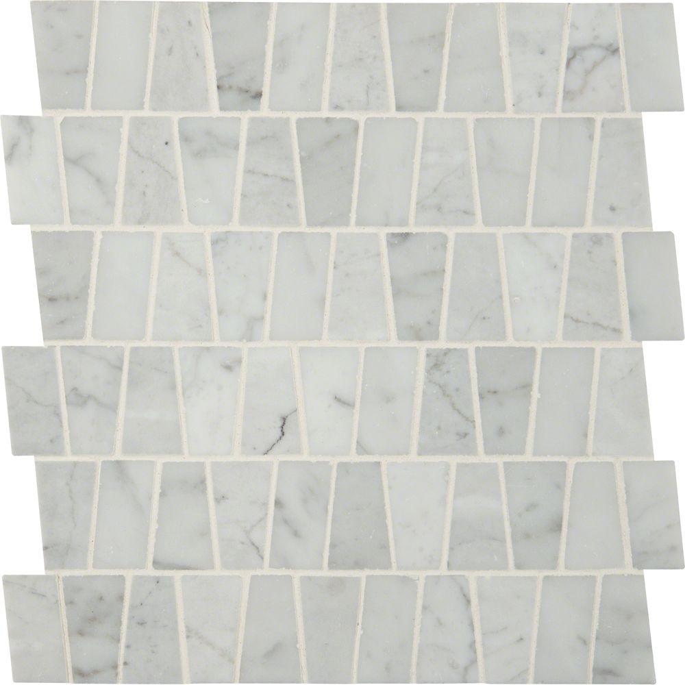 Msi Carrara White Tzoid Pattern 12 In X 10mm Polished Msi Carrara White Tzoid Pattern 12 In X 10mm Polished Marble
