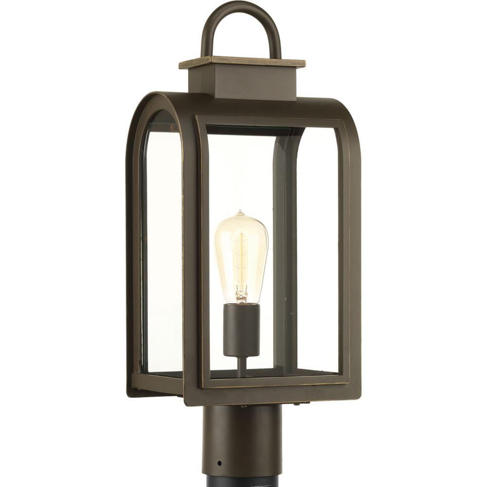 Progress Lighting Refuge Collection 1 Light Oil Rubbed Bronze Outdoor Post Lantern
