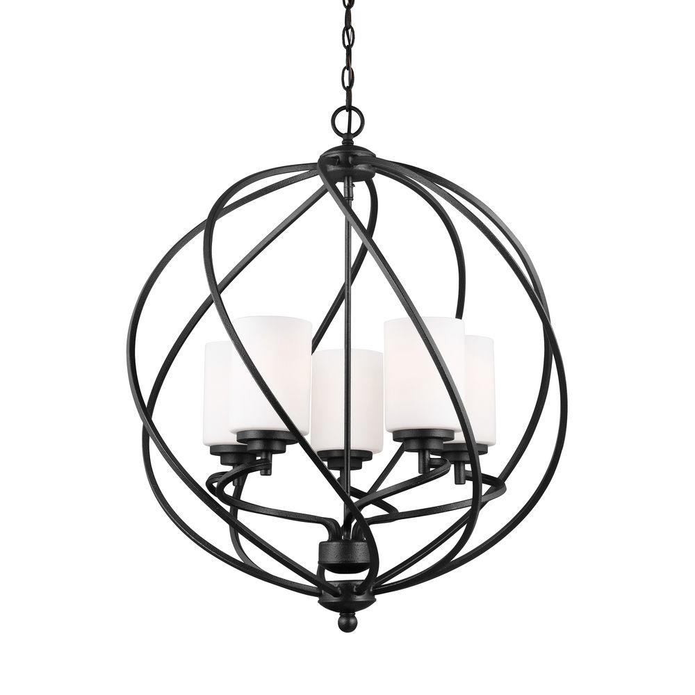 Energy Star Pendant Lights Lighting The Home Depot W 5 Light Blacksmith Hall Foyer Pendant