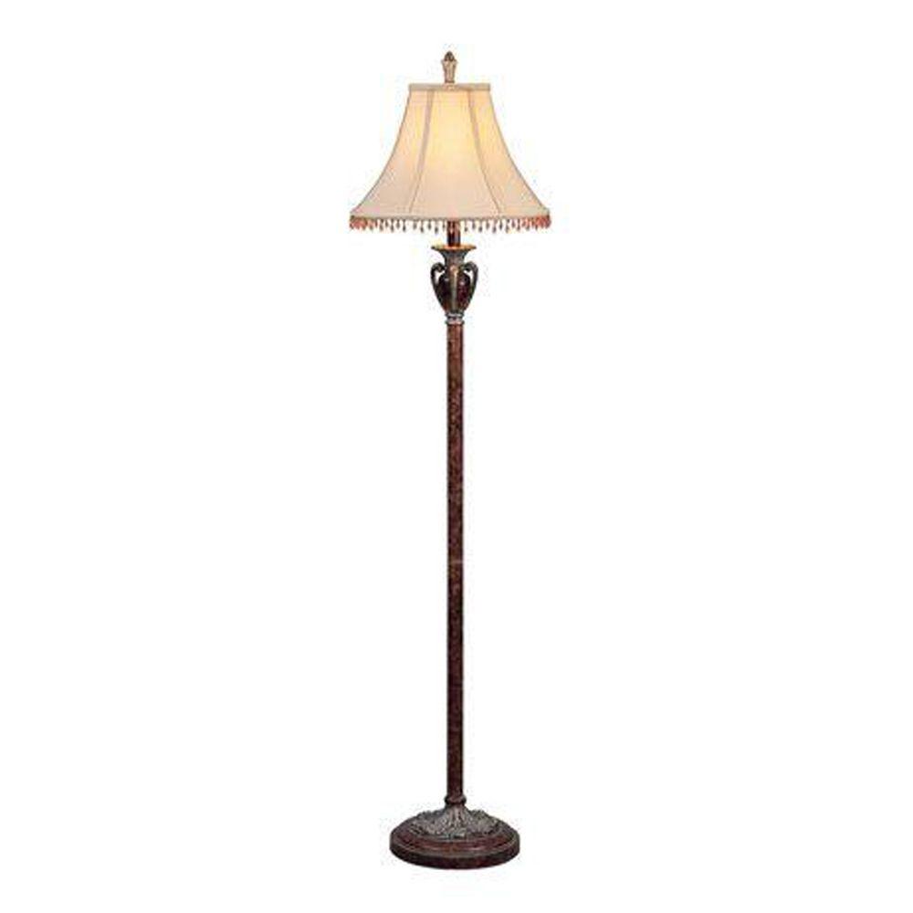 OK LIGHTING 61 in. Antique Copper Floor LampOK4162F The Home Depot