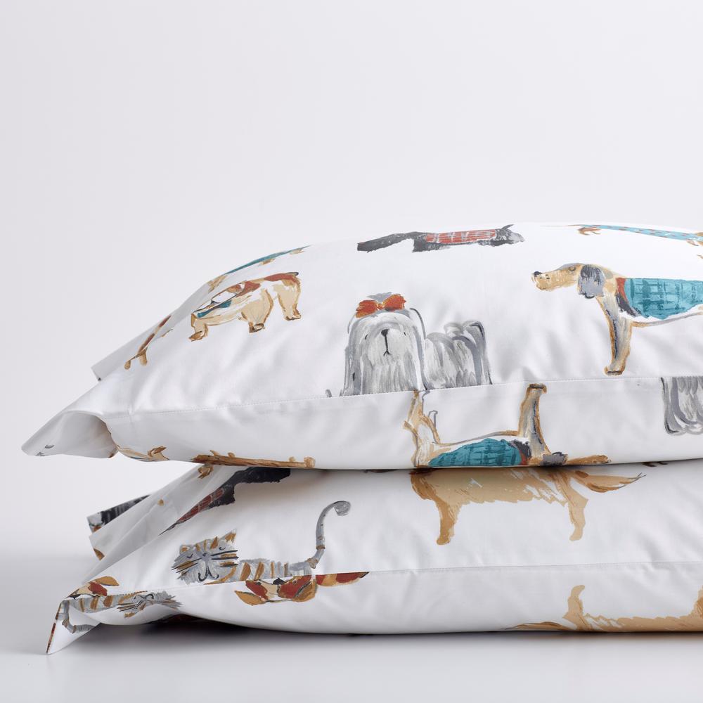 The Company Store Cozy Companions MultiColored Graphic 200Thread