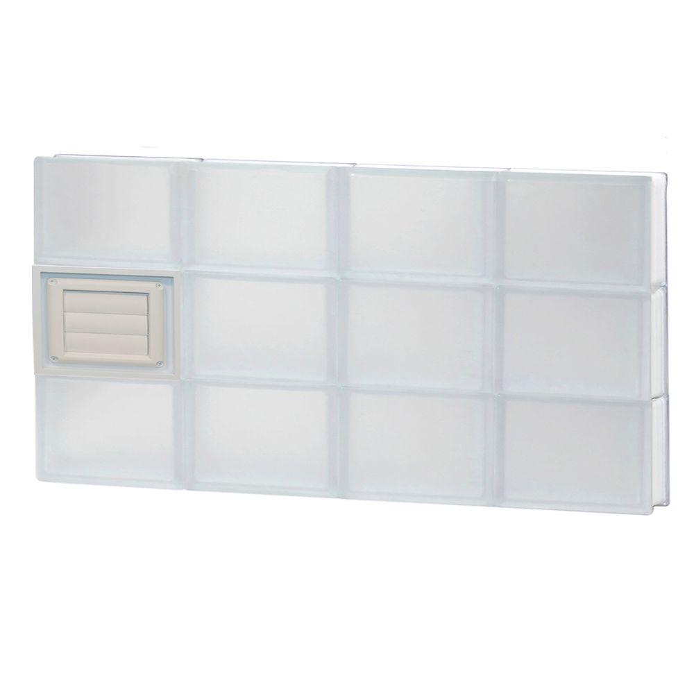 Clearly Secure 31 in. x 17.25 in. x 3.125 in. Frameless Frosted Glass ...