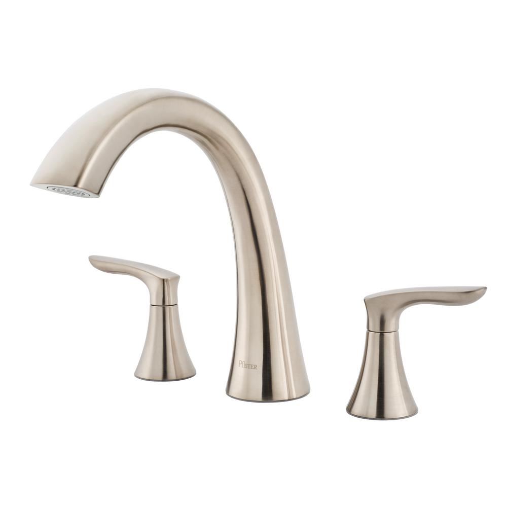 Pfister Weller 2-Handle Tub Filler Trim Kit in Brushed ...