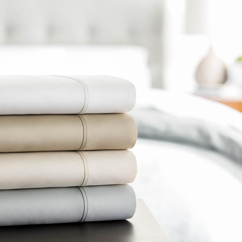 Lucid 4 Piece Ivory 600 Thread Count Cotton Blend Cal King Sheet Set This Review Is From 4 Piece Ivory 600 Thread Count Cotton Blend King Sheet Set