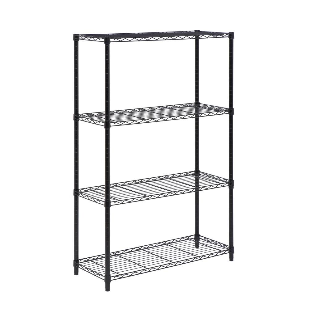 HoneyCanDo 4Shelf 54 in. H x 36 in. W x 14 in. D Steel Shelving Unit