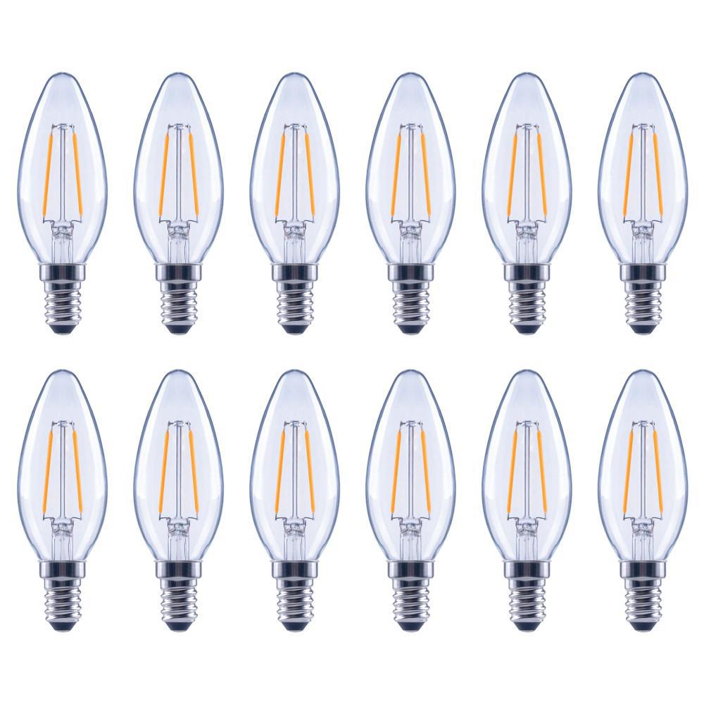 EcoSmart 60Watt Equivalent B11 Dimmable ENERGY STAR Clear Glass