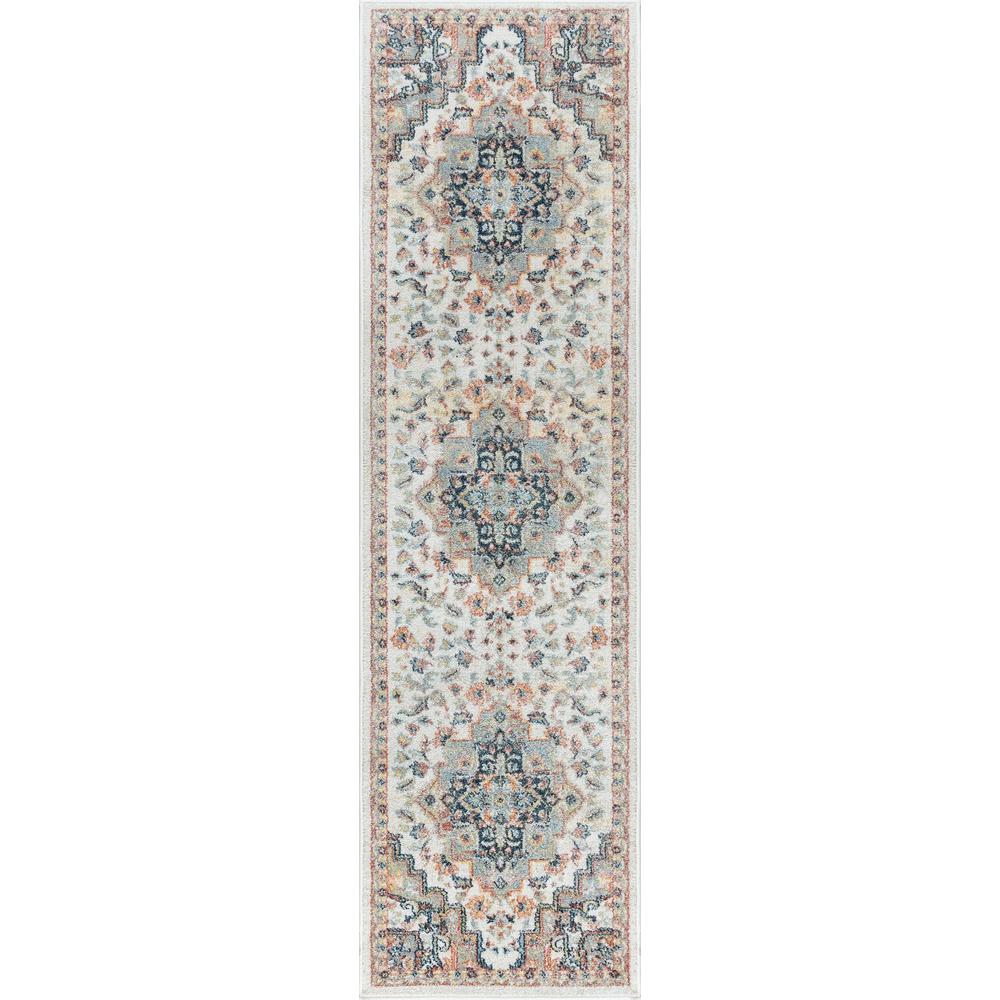 Tayse Rugs Wakefield Cream 2 Ft 3 In X 12 Ft Indoor Runner Rug Wfl4317 2x12 The Home Depot