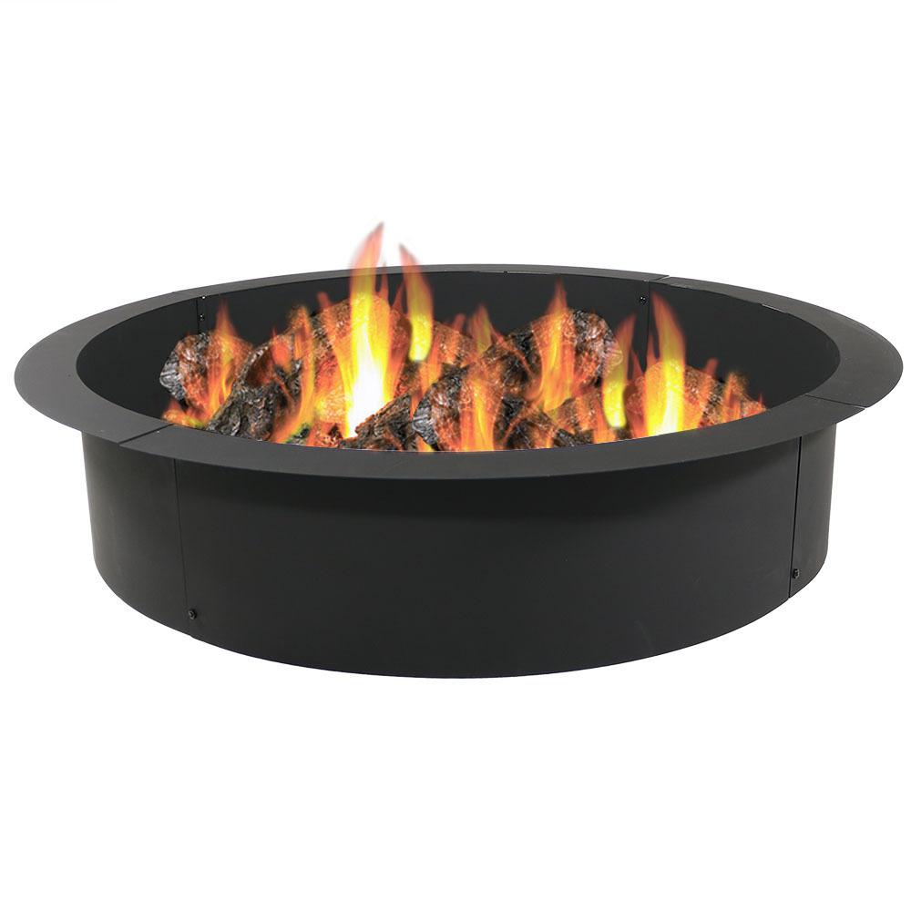 Unbranded 30 In Round Galvanized Steel Fire Pit Ring Ds 18727 The Home Depot