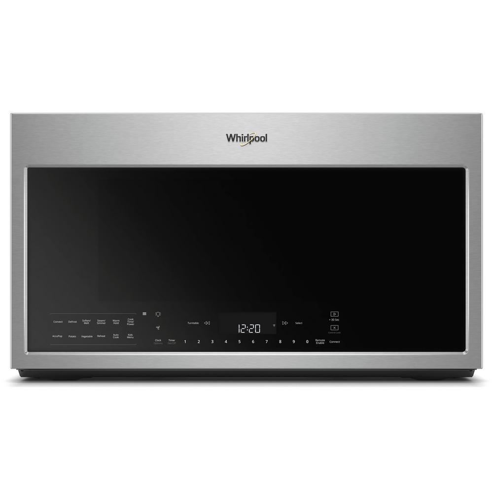 Whirlpool 30 In W 1 9 Cu Ft Smart Over The Range Convection Microwave Whirlpool 30 In W 1 9 Cu Ft Smart Over The Range Convection Microwave