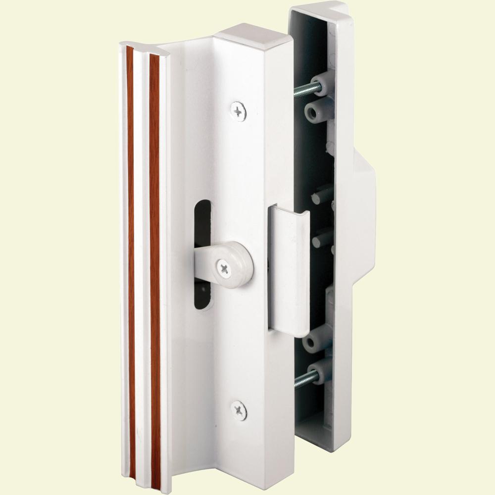 Prime Line Extruded Aluminum White Sliding Patio Door With Clamp Type Latch C 1116 The Home Depot