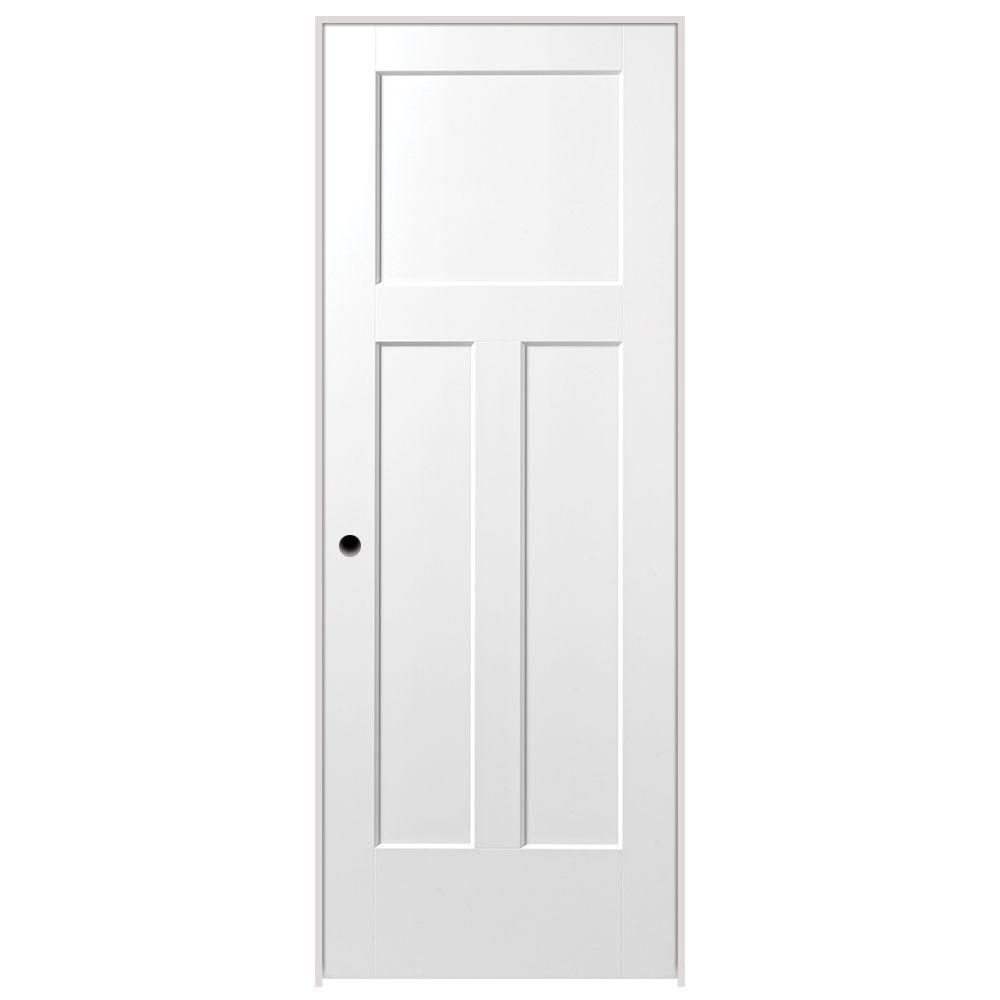 JELD-WEN 32 In. X 80 In. Rockport Primed Left-Hand Smooth Molded ...