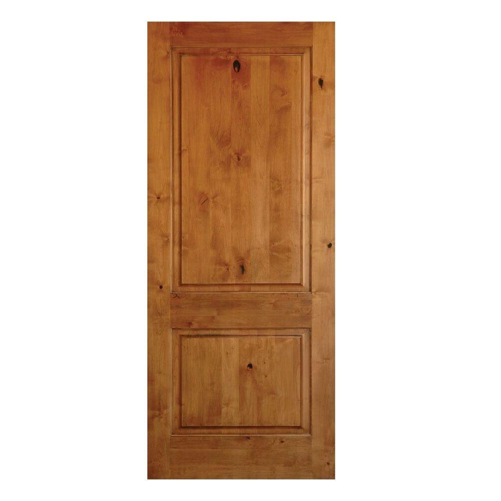 Krosswood Doors 30 In X 96 In 2 Panel Square Top Solid Wood Core