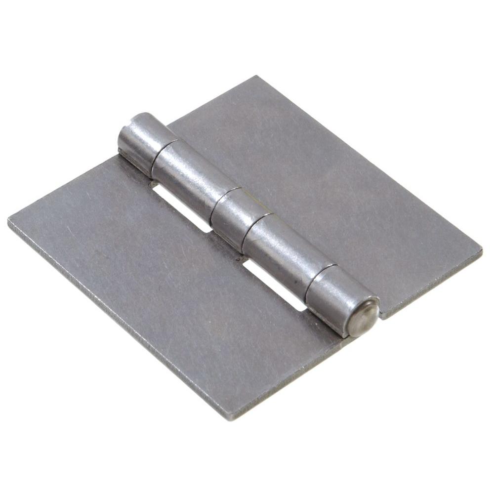 The Hillman Group 4 in. Plain Steel Weldable Surface Hinge with Square