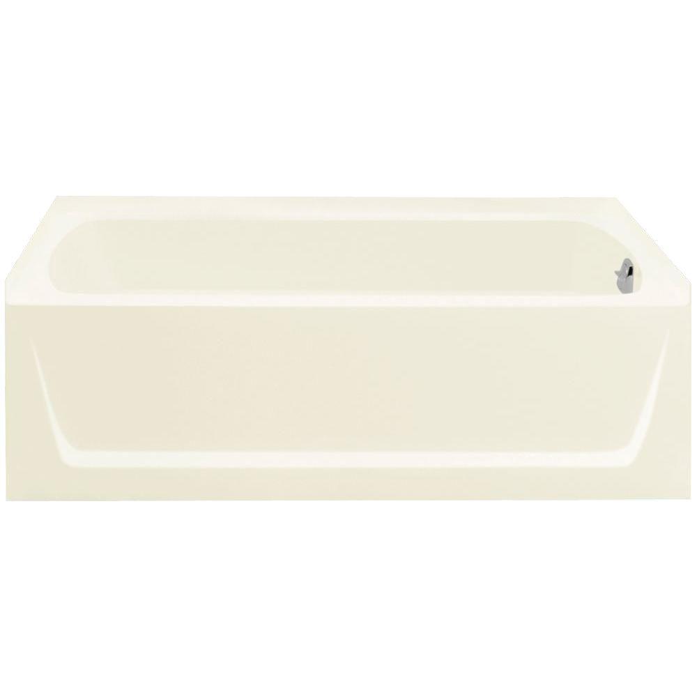 STERLING Ensemble 5 ft. Right Drain Soaking Tub in Biscuit7117112096