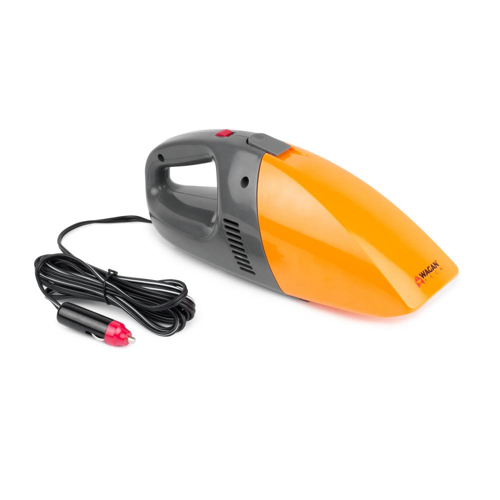 Wagan Tech 12Volt PVC Plastic Auto Vacuum Cleaner with 100Watt
