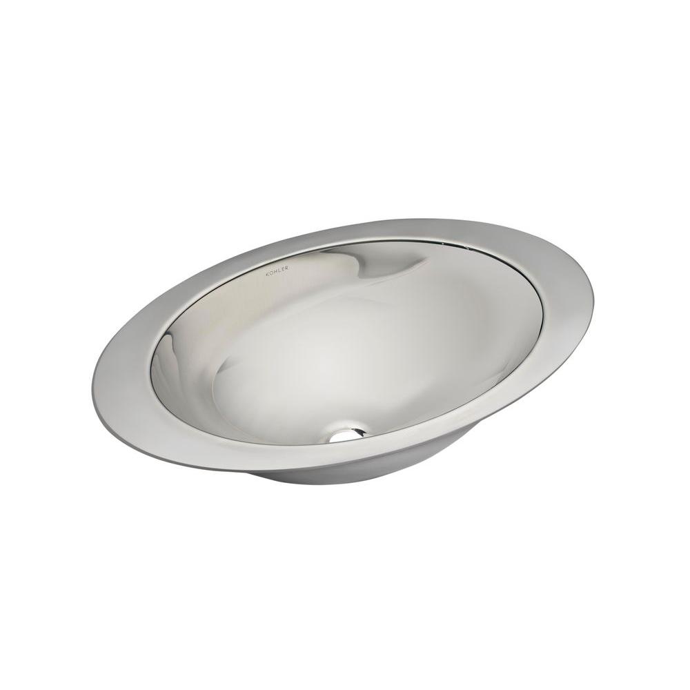 Kohler Stainless Steel Bathroom Sinks Bath The Home Depot Rhythm Undermount Stainless Steel Bathroom Sink In Satin Mirror Finish