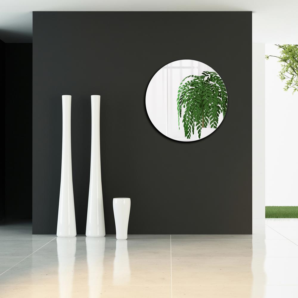 Frameless Beveled Round Wall MirrorFLM100303030 The Home Depot