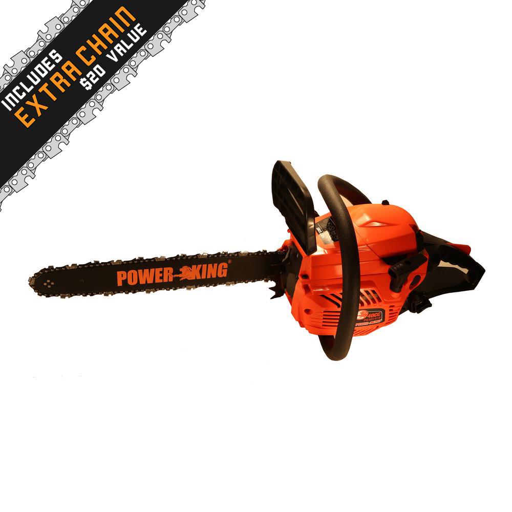 Power King 14 in 40cc Gas Chainsaw with Antivibe SystemPK4014 The Home Depot