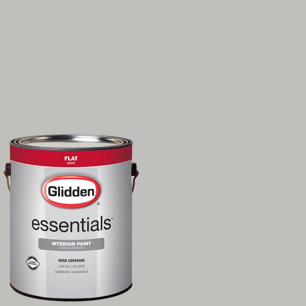 Glidden Essentials 1 Gal Hdgcn62 Pebble Grey Flat Interior Paint Hdgcn62 Pebble Grey Flat Interior Paint