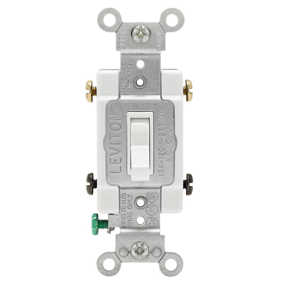 Gardner Bender 10 Amp Single Pole Ac Dc Push On Door Switch 1 15 Amp Single Pole Toggle Framed 4 Way Ac Switch White