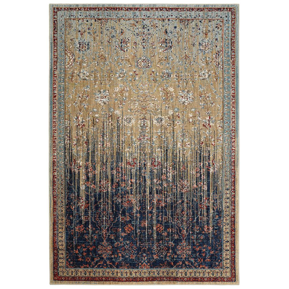 Petproof Karastan Studio Wander Reuss Gold 5 Ft X 8 Area Rug