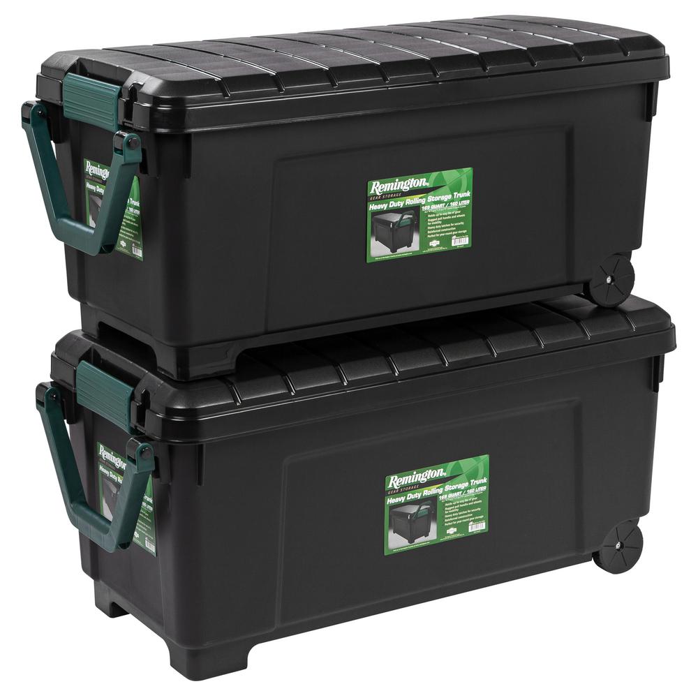 Iris 173 Qt Remington It All Storage Bin In Black 2 Pack Iris 173 Qt Remington It All Storage Bin In Black 2