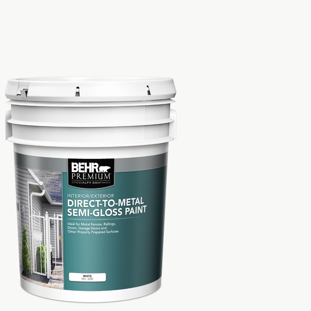 5 gal. White SemiGloss DirecttoMetal Interior/Exterior 5 gal. White SemiGloss DirecttoMetal Interior/Exterior