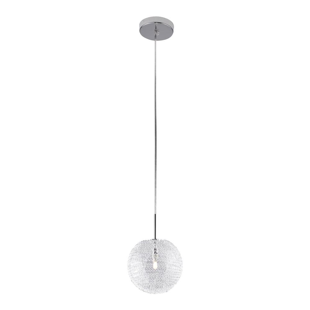 Juno 1Light Silver Flute Metal Pendant KitPKH P314 SLVR The Home Depot