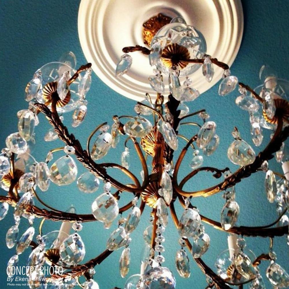 Ekena Millwork CM14AX2-03500 Alexa Ceiling Medallion Fits Canopies up to 3 1//2 15OD x 3 1//2ID x 1 3//4P Factory Primed