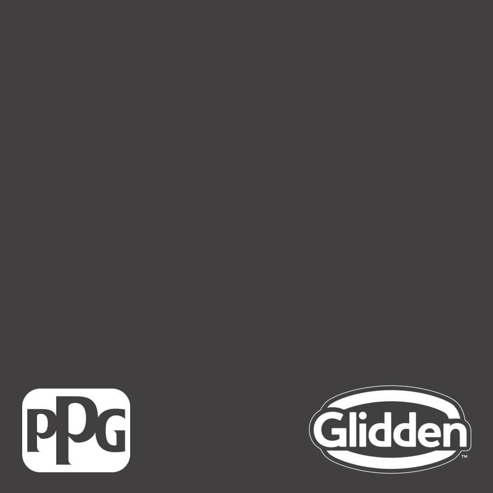 Glidden Premium 5 Gal Ppg1001 7 Black Magic Flat Interior Latex Paint
