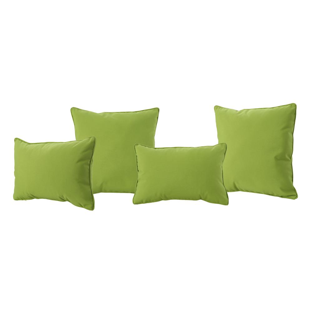 green pillows