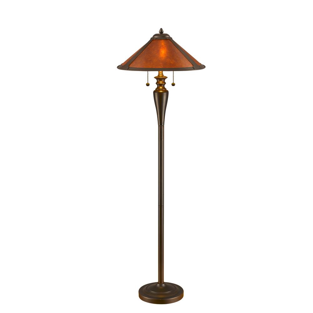 Serena D Italia 58 In Mica Bronze Floor Lamp 1788 209 The Home Depot