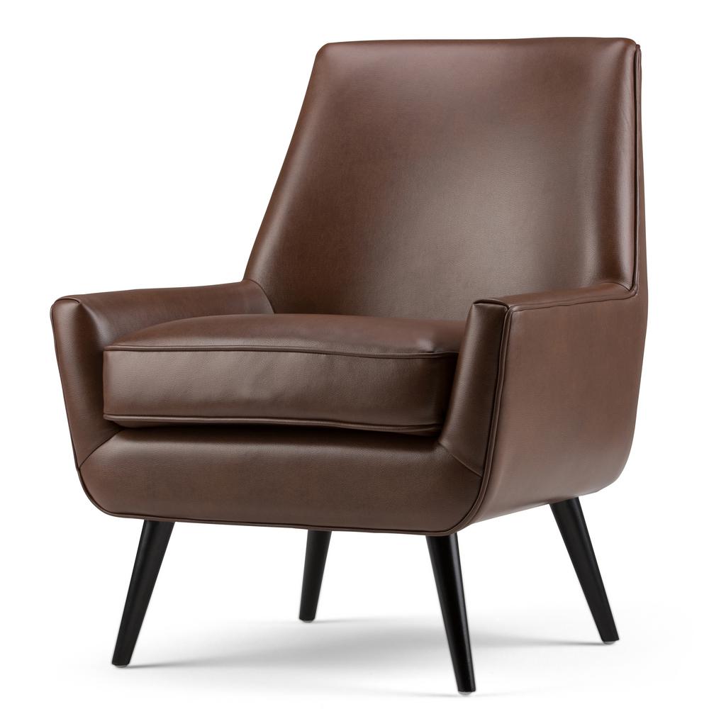 Saddle Brown Simpli Home Accent Chairs Axcchr 018 Sbr 64 1000 