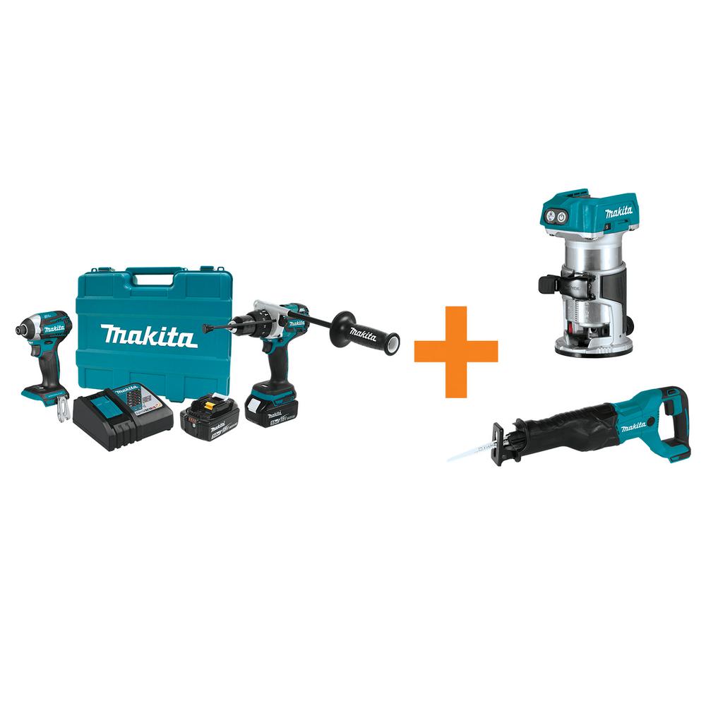 Makita Power Tool Combo Kits Power Tools The Home Depot