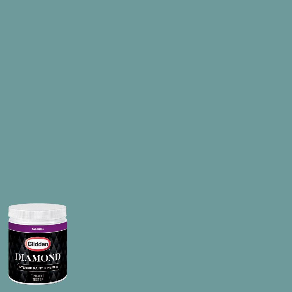 Glidden Diamond 8 oz. HDGB25 Island Turquoise Eggshell Interior Paint