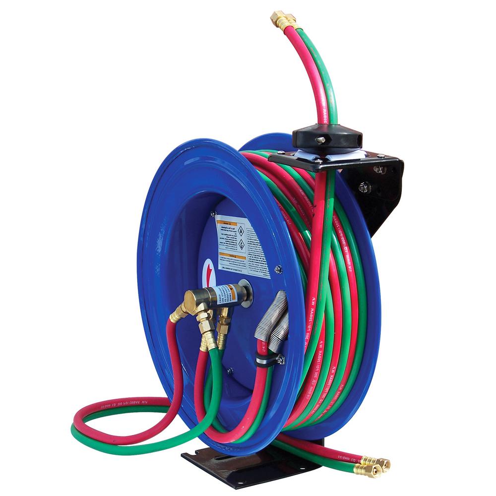 Cyclone Pneumatic 50 ft. Professional Dual-Hose Welding Reel