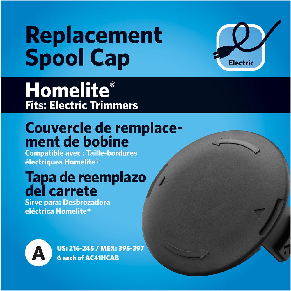 homelite trimmer spool cap