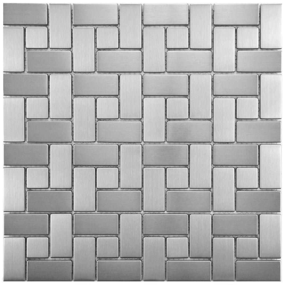 Green Bathroom Mosaic Tile The Home Depot Meta Spiral 11 3 4 In X