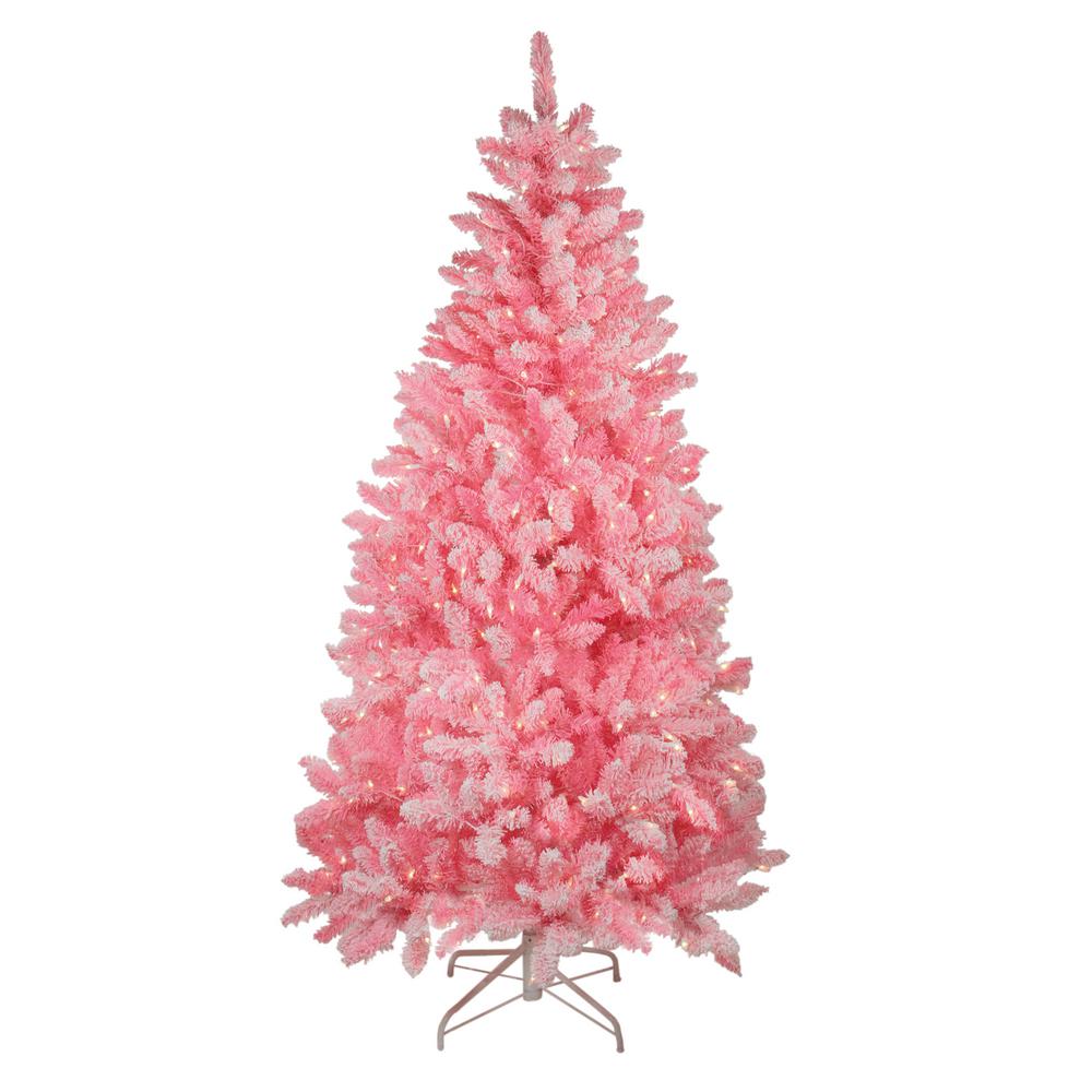 pink christmas tree