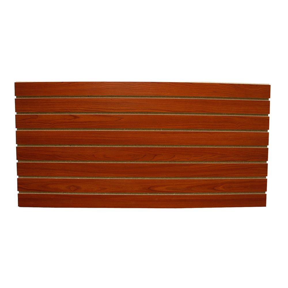 Garageescape 2 Ft X 4 Cherry Slatwall Easy Panel Piece Per Cherry Slatwall Easy Panel 2 Piece Per Box 5039 The Home Depot