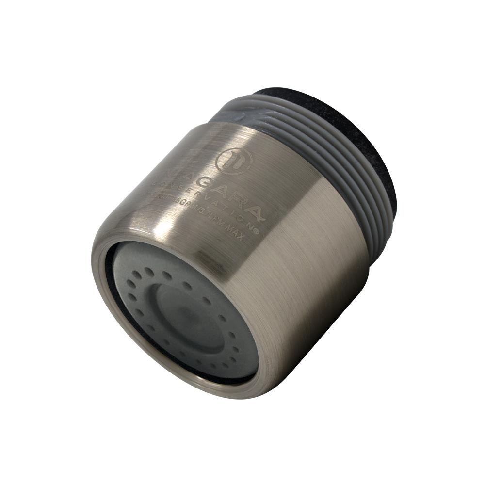Niagara Conservation 0.5 GPM Dual Thread Needle Spray Faucet Aerator in Brushed... by Niagara Conservation