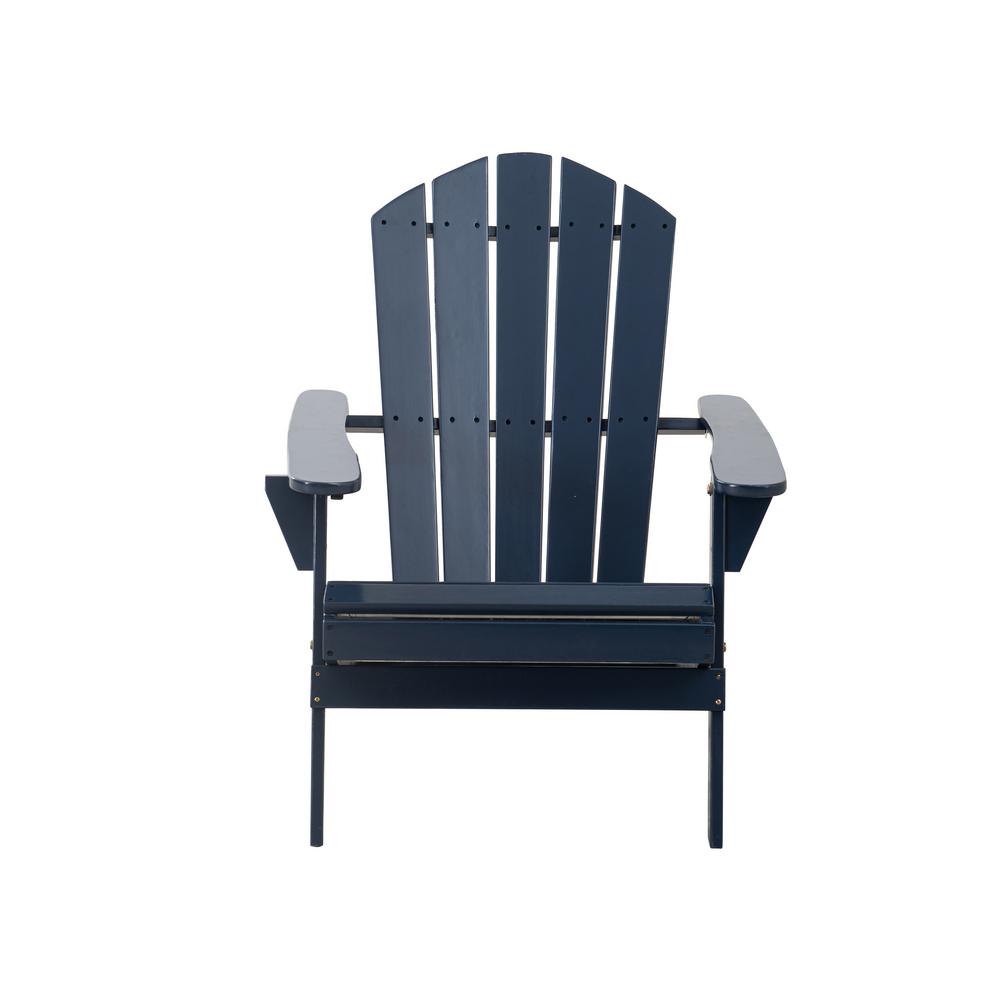 Hampton    Bay Adirondack Classic Midnight Navy Blue Outdoor 