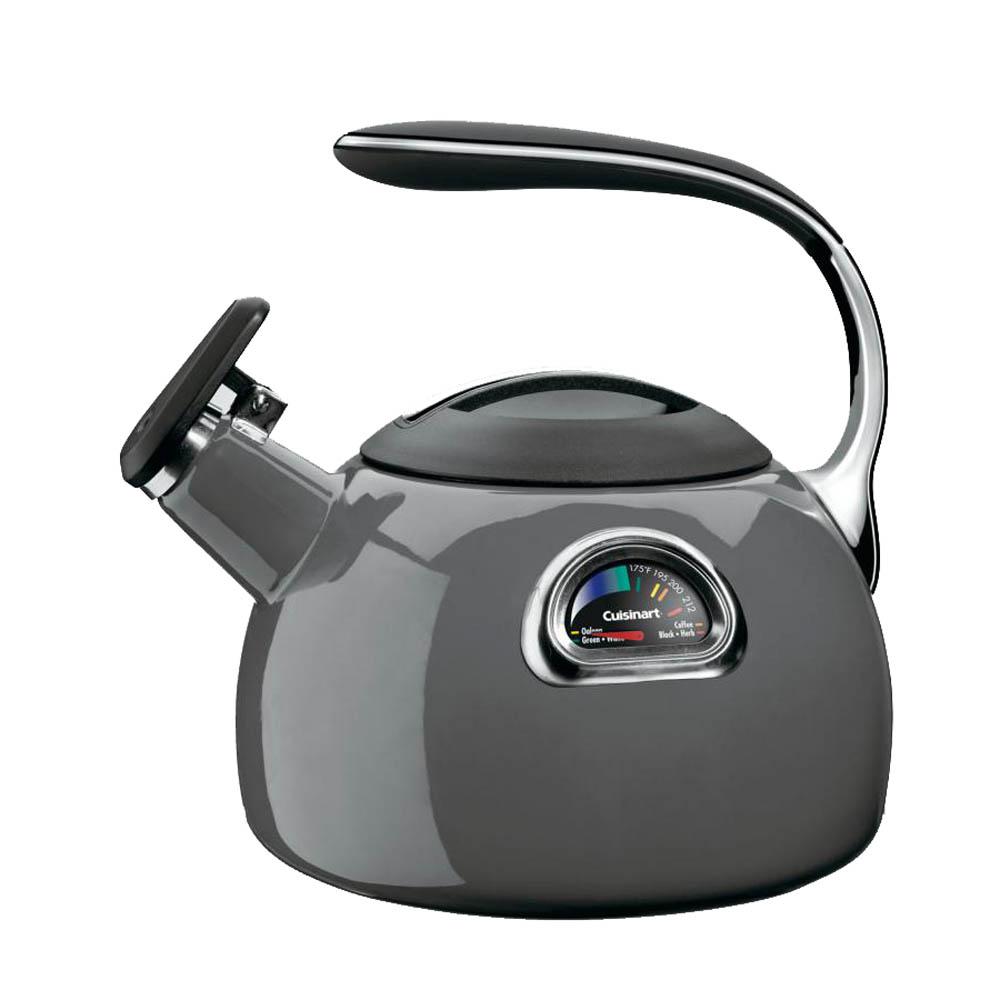 UPC 086279034366 product image for 12-Cup Dark Grey Tea Kettle | upcitemdb.com