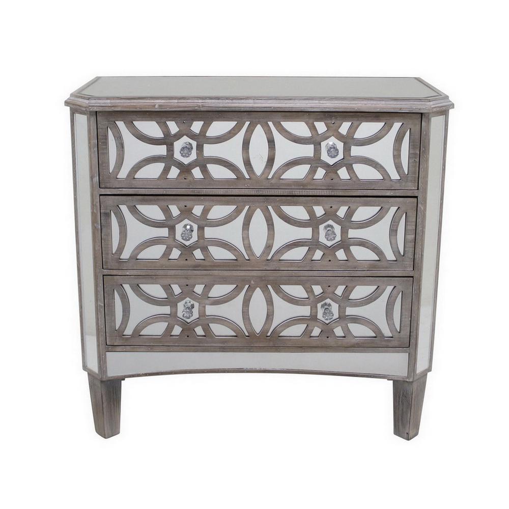 Three Hands 31 In Natural Brown Mirrored Cabinet 33187 The Home Depot Three Hands 31 In Natural Brown Mirrored Cabinet